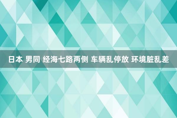 日本 男同 经海七路两侧 车辆乱停放 环境脏乱差