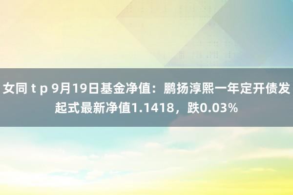 女同 t p 9月19日基金净值：鹏扬淳熙一年定开债发起式最新净值1.1418，跌0.03%