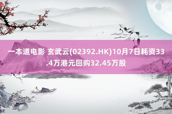 一本道电影 玄武云(02392.HK)10月7日耗资33.4万港元回购32.45万股