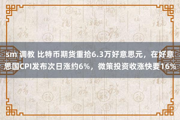 sm 调教 比特币期货重拾6.3万好意思元，在好意思国CPI发布次日涨约6%，微策投资收涨快要16%