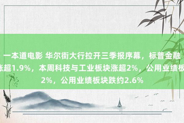 一本道电影 华尔街大行拉开三季报序幕，标普金融板块周五收涨超1.9%，本周科技与工业板块涨超2%，公用业绩板块跌约2.6%