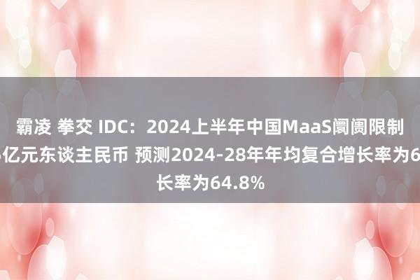 霸凌 拳交 IDC：2024上半年中国MaaS阛阓限制达2.5亿元东谈主民币 预测2024-28年年均复合增长率为64.8%