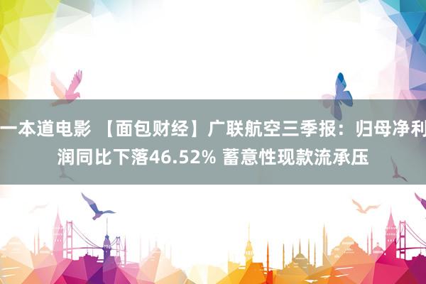 一本道电影 【面包财经】广联航空三季报：归母净利润同比下落46.52% 蓄意性现款流承压