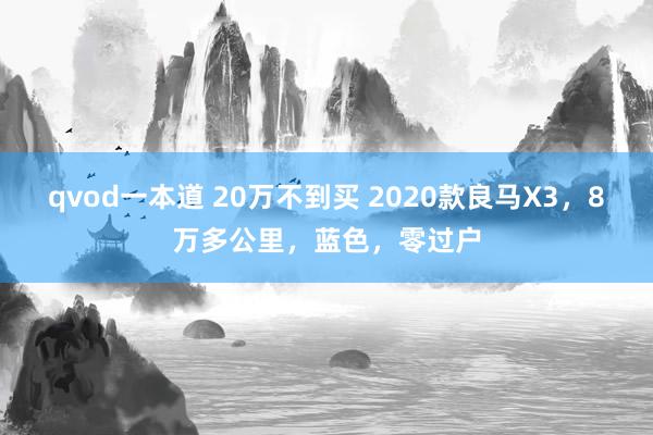 qvod一本道 20万不到买 2020款良马X3，8万多公里，蓝色，零过户