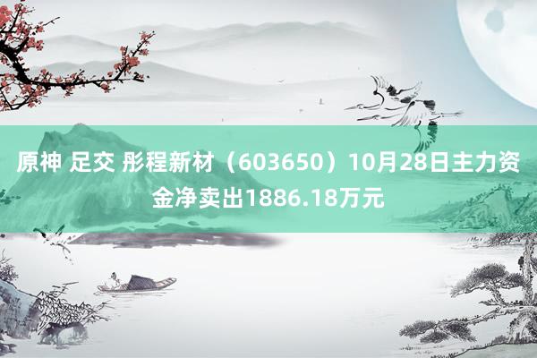 原神 足交 彤程新材（603650）10月28日主力资金净卖出1886.18万元