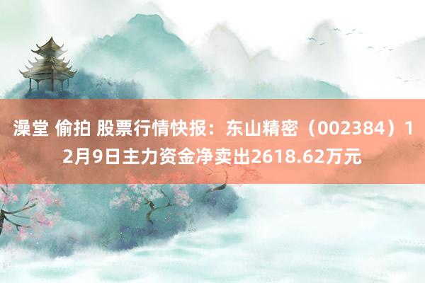 澡堂 偷拍 股票行情快报：东山精密（002384）12月9日主力资金净卖出2618.62万元