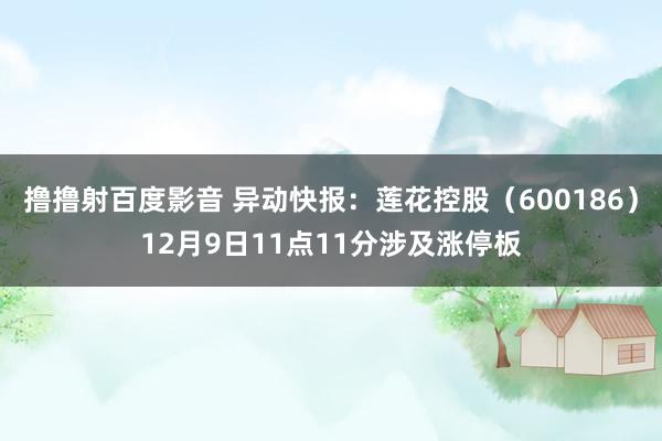 撸撸射百度影音 异动快报：莲花控股（600186）12月9日11点11分涉及涨停板