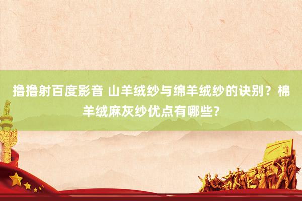 撸撸射百度影音 山羊绒纱与绵羊绒纱的诀别？棉羊绒麻灰纱优点有哪些？