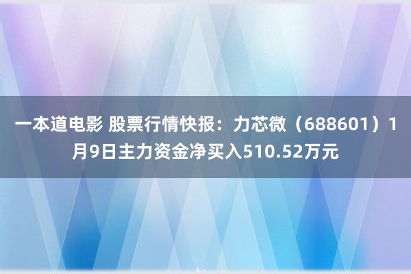 一本道电影 股票行情快报：力芯微（688601）1月9日主力资金净买入510.52万元