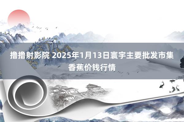 撸撸射影院 2025年1月13日寰宇主要批发市集香蕉价钱行情