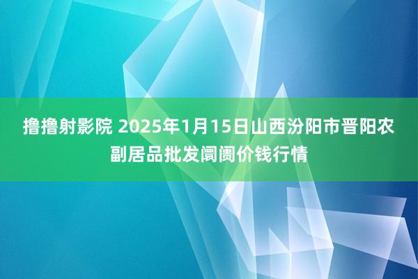 撸撸射影院 2025年1月15日山西汾阳市晋阳农副居品批发阛阓价钱行情